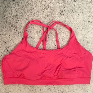 lululemon athletica Strappy Sports Bra - Hot Pink